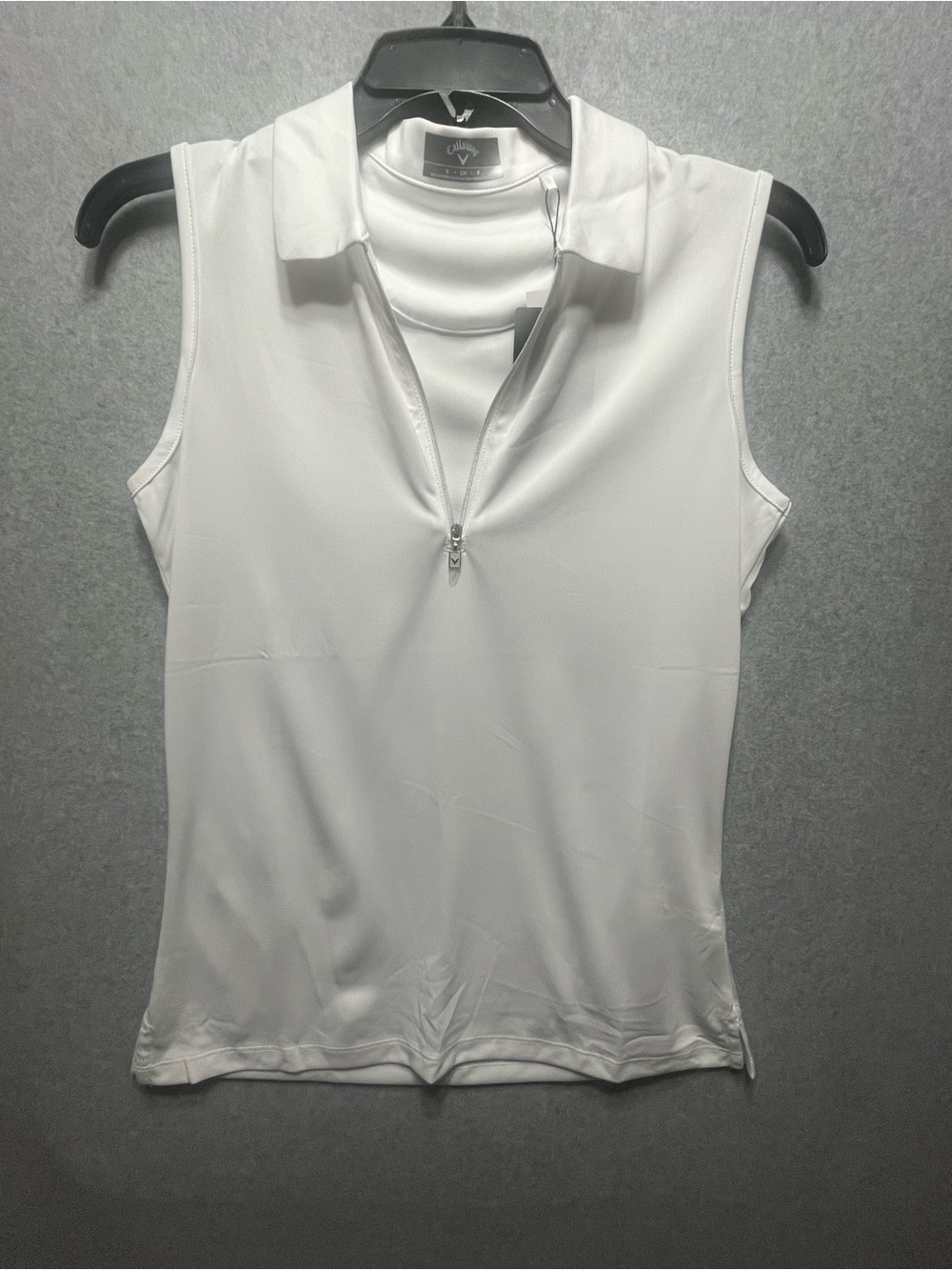 NWT Callaway Opti-Dri Women's Golf Polo - Brilliant White - Size Small